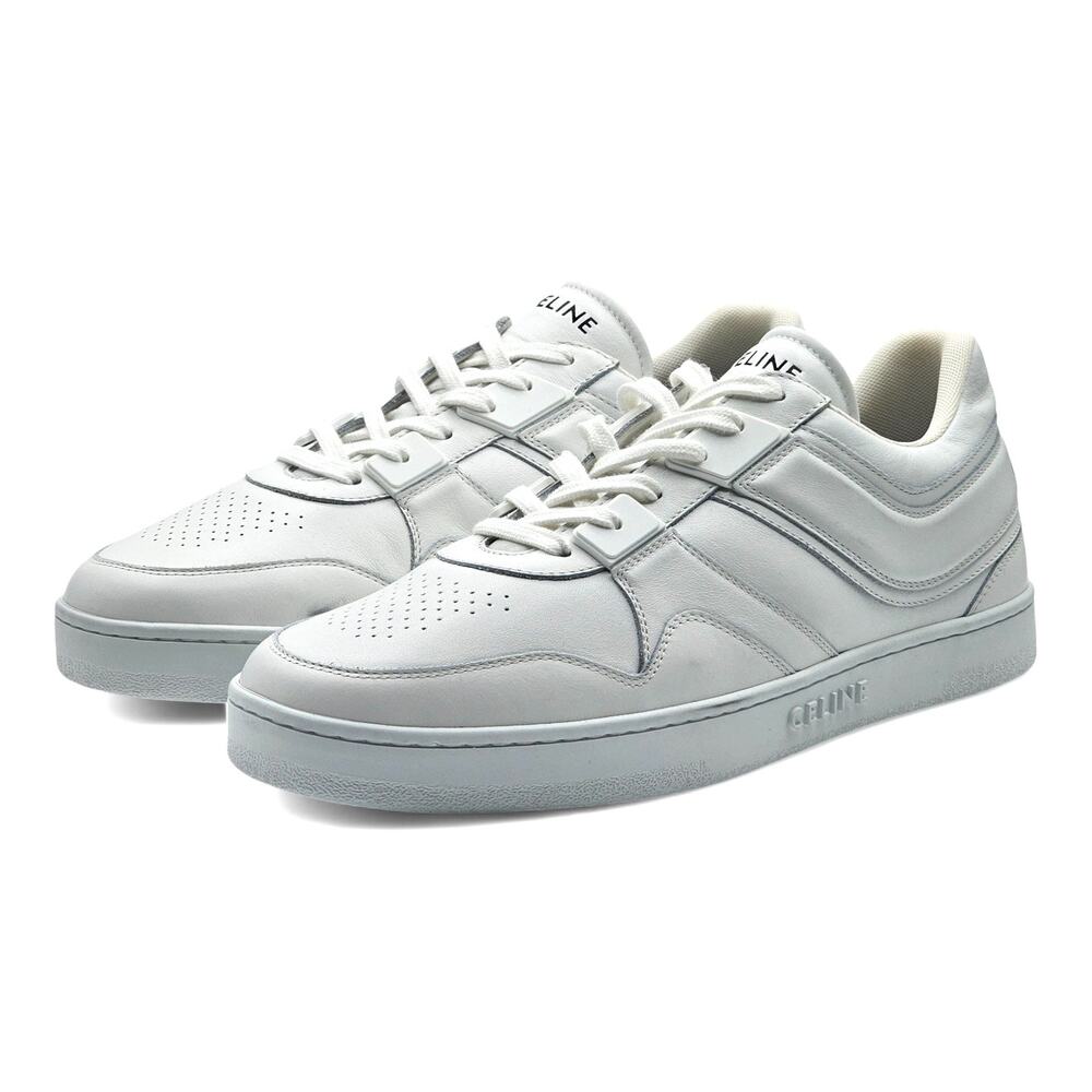 Celine Trainer Low Top Leather Sneakers in White size 44 $850 - Picture 2 of 11